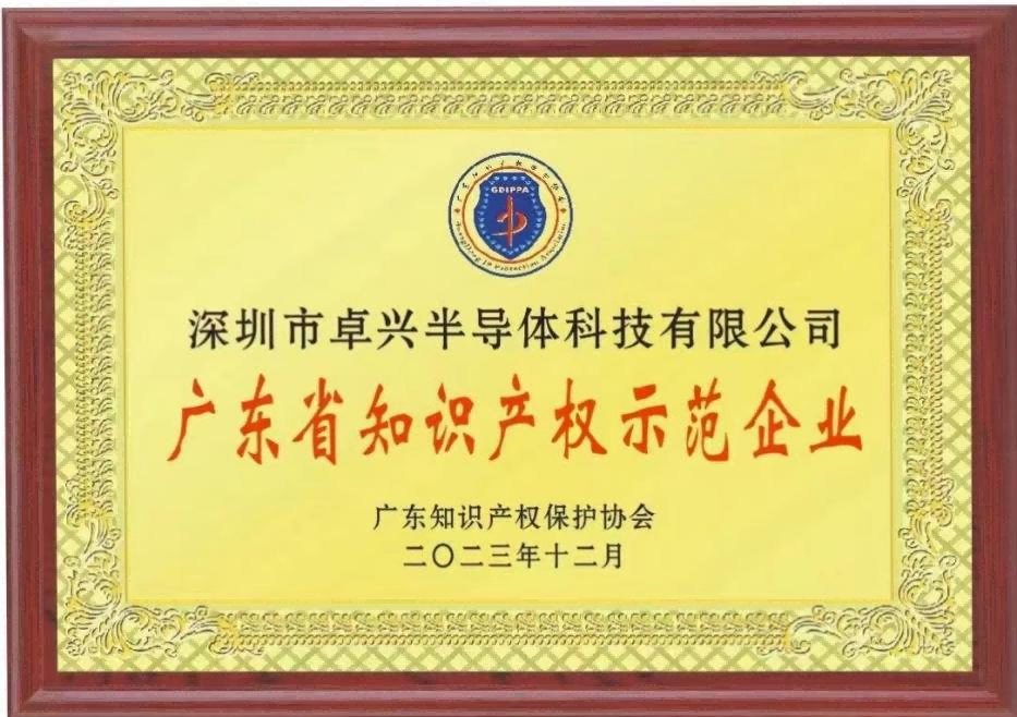 重磅榮譽丨卓興半導(dǎo)體榮獲兩大知識產(chǎn)權(quán)省級榮譽